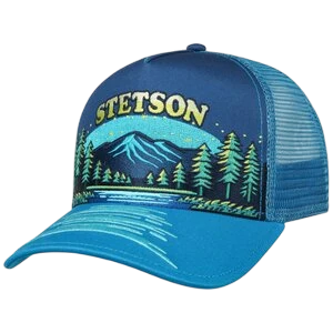 STETSON TRUCKERCAP LANDSCAPE, BLUE. NAVY