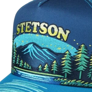 STETSON TRUCKERCAP LANDSCAPE, BLUE. NAVY