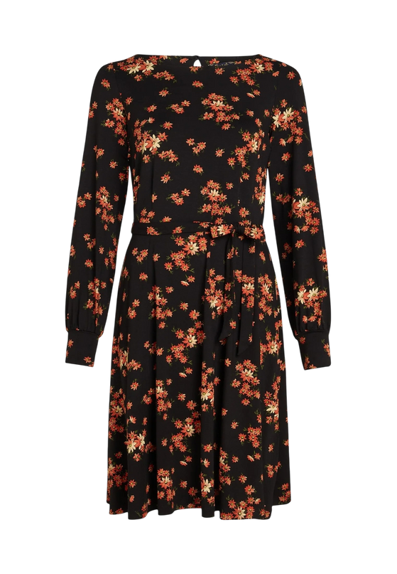 KING LOUIE Betty Bellsleeve Dress Rivera Black