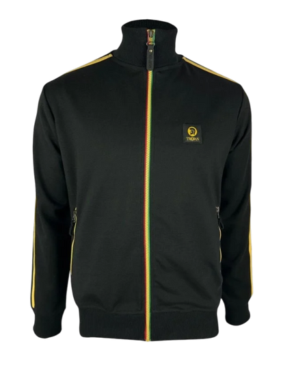 Contrast zip track top