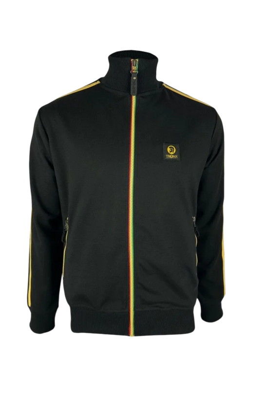 Contrast zip track top