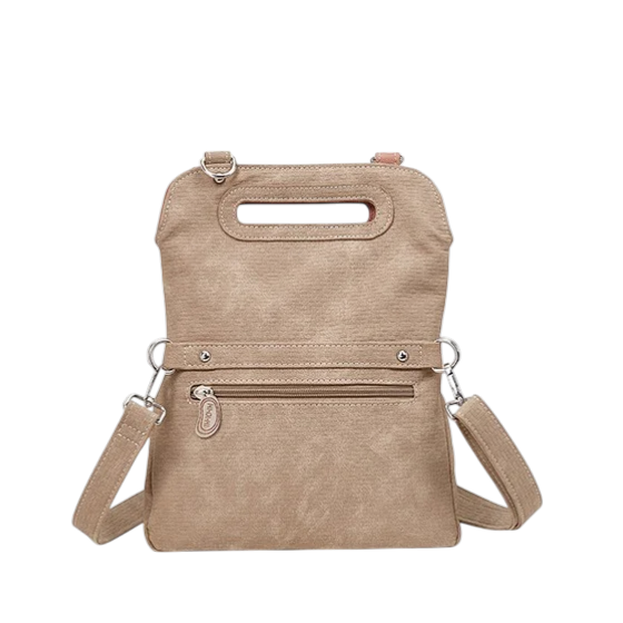 hand- / schoudertas / clutch "King Fisher", pink/ beige