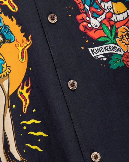 Hawaii Hemd Acapulco Gold zwart