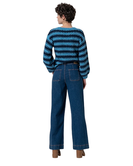 WIDE LEG PANTS Lucia, indigo