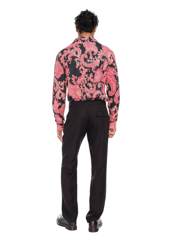 Juan zwart met bloemenprint