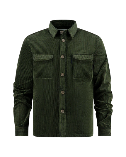 overshirt rib dark green