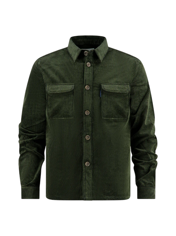 overshirt rib dark green