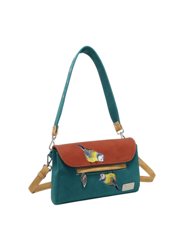 Twiggle Koolmeesjes Petrol/red