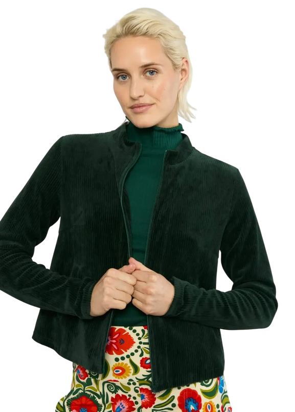 Jolly Zip Up feine Nadel grün