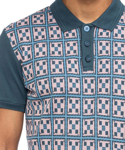 Polo Enzio de Ato Berlin, azul/rosa
