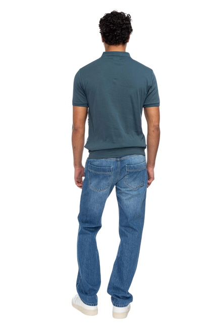 ATO BERLIN POLO ENZIO, BLAUW/ ROZE
