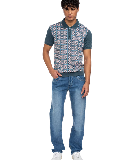 Polo Enzio de Ato Berlin, azul/rosa