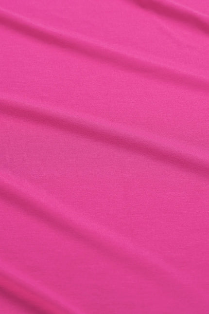 LALAMOUR AVA TOP JERSEY PLAIN, FUCHSIA
