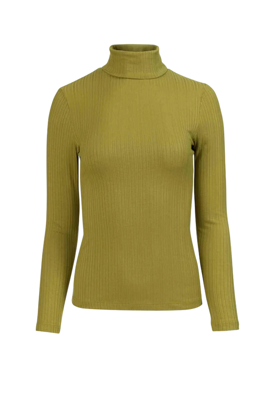 LALAMOUR RUBY TOP JERSEY RIB, GOLDEN CYPRESS