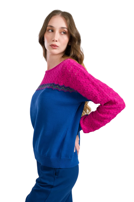 LALAMOUR SWEATER CHARLOTTE KNITWEAR, COLORBLOCK