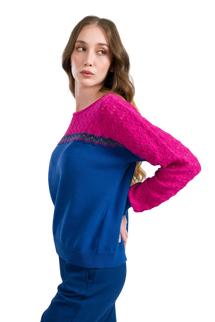 LALAMOUR SWEATER CHARLOTTE KNITWEAR, COLORBLOCK