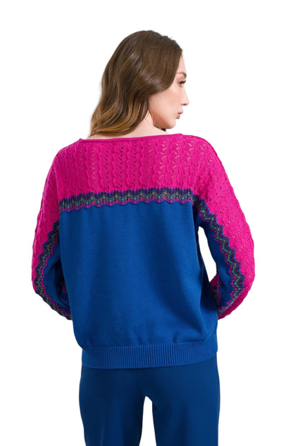 LALAMOUR SWEATER CHARLOTTE KNITWEAR, COLORBLOCK