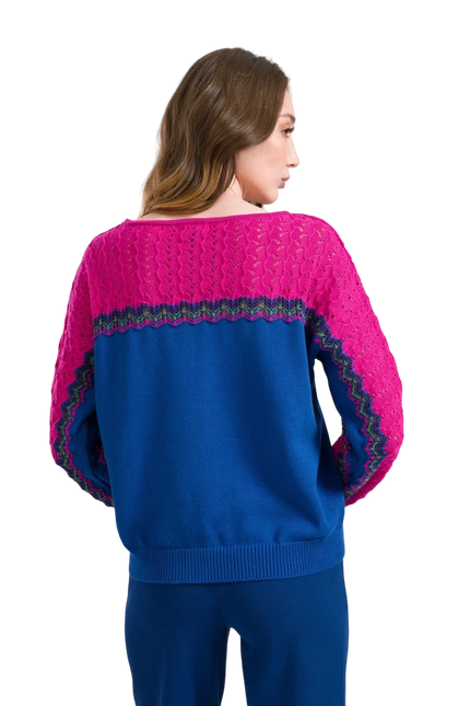 LALAMOUR SWEATER CHARLOTTE KNITWEAR, COLORBLOCK