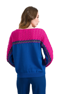 LALAMOUR SWEATER CHARLOTTE KNITWEAR, COLORBLOCK
