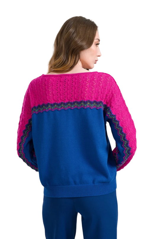 LALAMOUR SWEATER CHARLOTTE KNITWEAR, COLORBLOCK