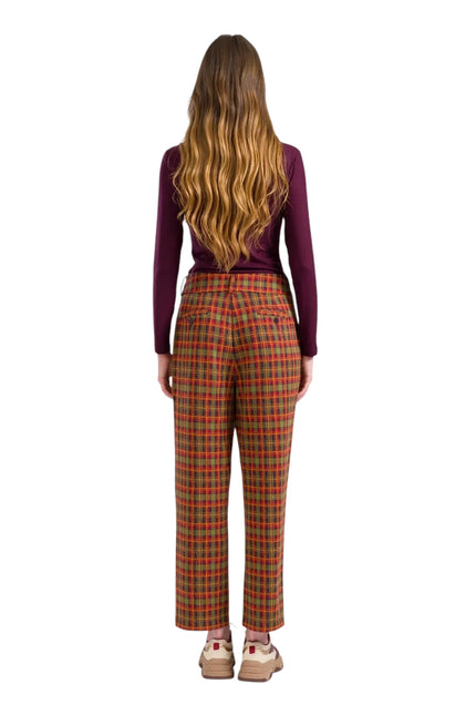 LALAMOUR BROOKLYN TROUSERS SURPLUS AQUARE, SPHAGNUM