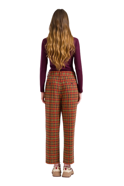 LALAMOUR BROOKLYN TROUSERS SURPLUS AQUARE, SPHAGNUM