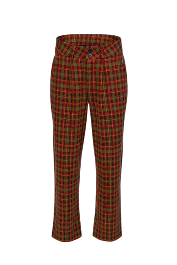 LALAMOUR BROOKLYN TROUSERS SURPLUS AQUARE, SPHAGNUM