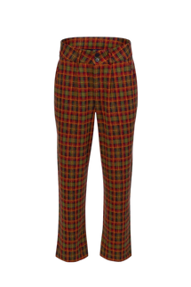 LALAMOUR BROOKLYN TROUSERS SURPLUS AQUARE, SPHAGNUM