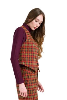 LALAMOUR LILLA GILET SURLUS SQUARE, SPHAGNUM