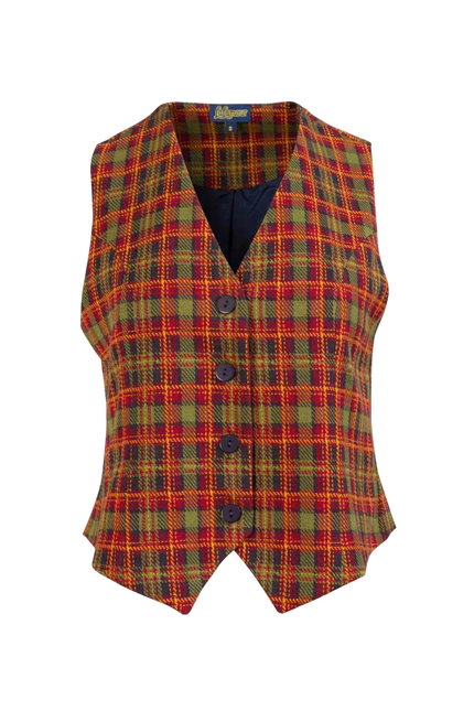 LALAMOUR LILLA GILET SURLUS SQUARE, SPHAGNUM