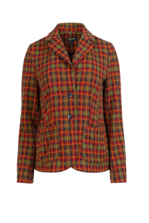 LALAMOUR NELLY BLAZER SURPLUS SQUARE, SPHAGNUM