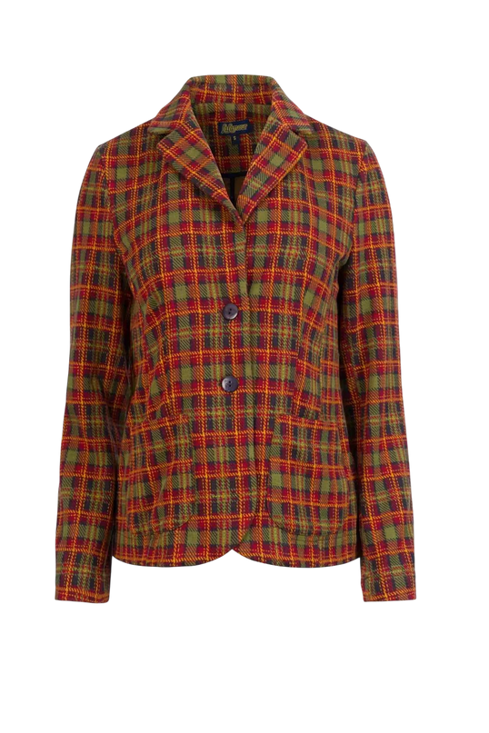 LALAMOUR NELLY BLAZER SURPLUS SQUARE, SPHAGNUM