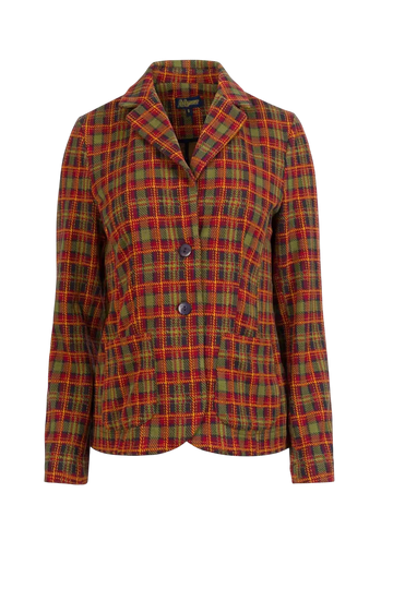 LALAMOUR NELLY BLAZER SURPLUS SQUARE, SPHAGNUM