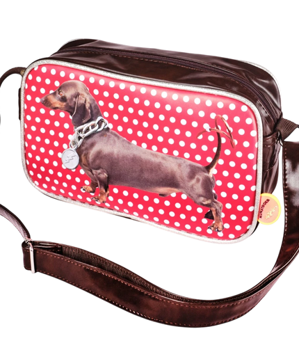 KUNSTBOER SMALL SHOULDER BAG, DACHSHUND