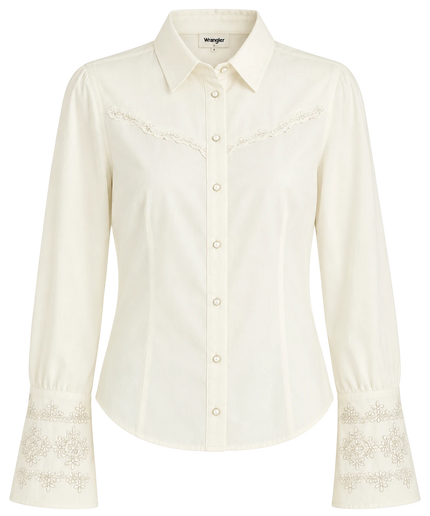 BLUZKA WRANGLER BELL WESTERN SLIM CZAPLA