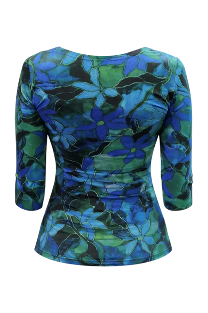 MAGLIA BASIC MANICHE 3/4 TPFA8 PETROL