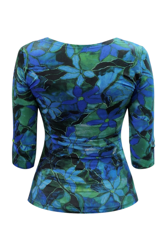 BASIC SHIRT 3/4 SLEEVE TOP TPFA8 PETROL