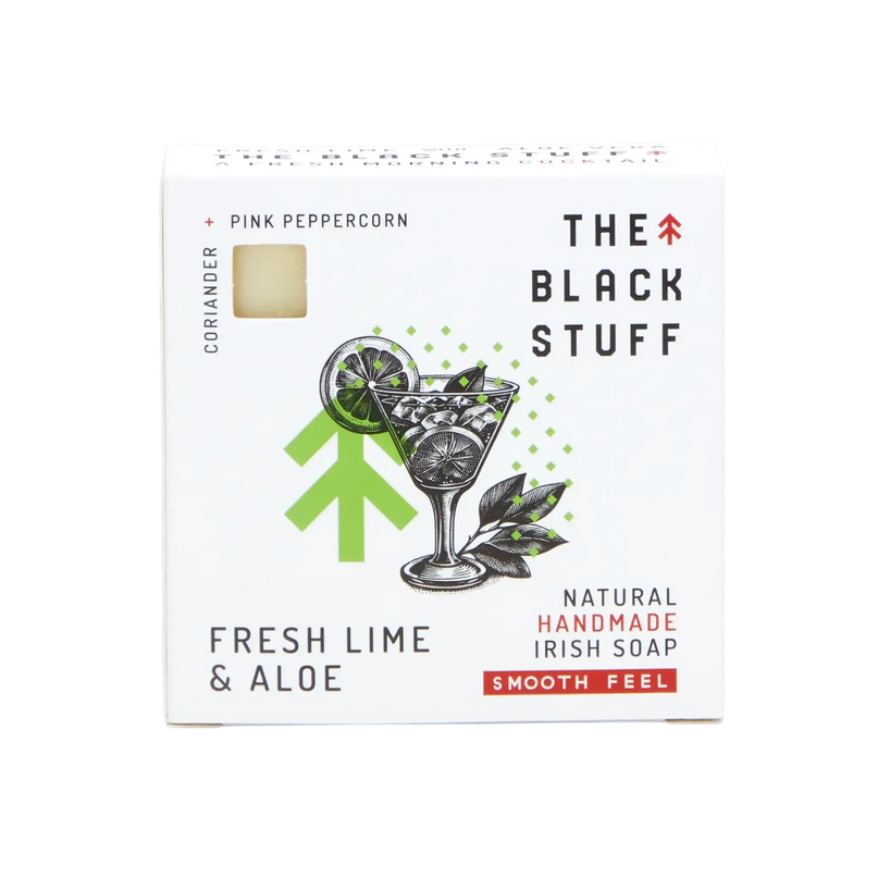 THE BLACK STUFF FRESH LIME AND ALOE TVÅL