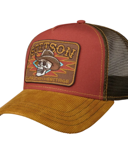 GORRA TRUCKER STETSON SKULL