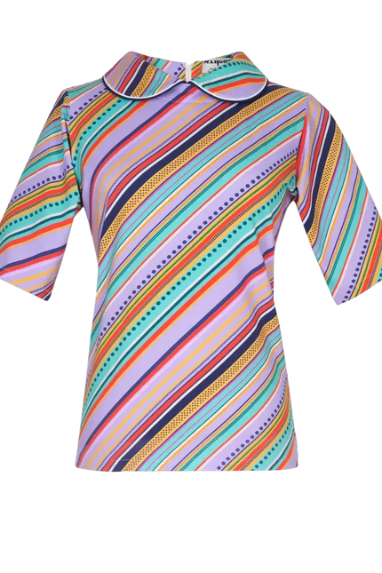 MARGOT TOP Crossbar Bluse Multi