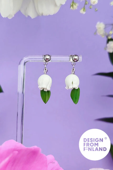 DAUGHTER OF THE NORTH LILY OF THE VALLEY STUD EARRINGS