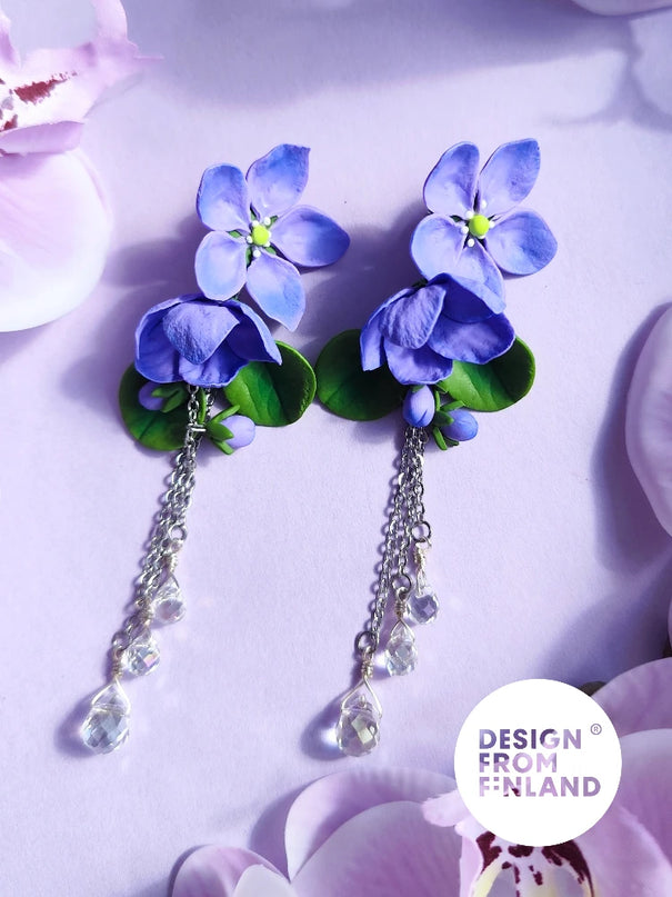 DAUGHTER OF THE NORTH THE BEAUTY OF SPRING EARRINGS 18K GOLD PLATED, LARGE –
