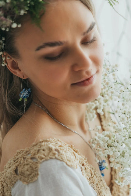 DAUGHTER OF THE NORTH FORGET ME NOT HOOP OORBELLEN