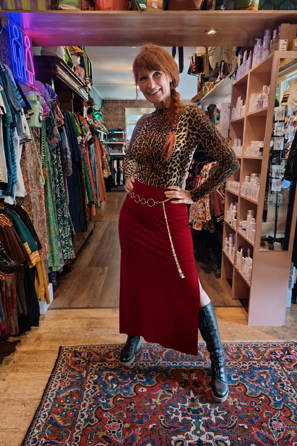 Rok&Billie kokerrok Dolly, dark red