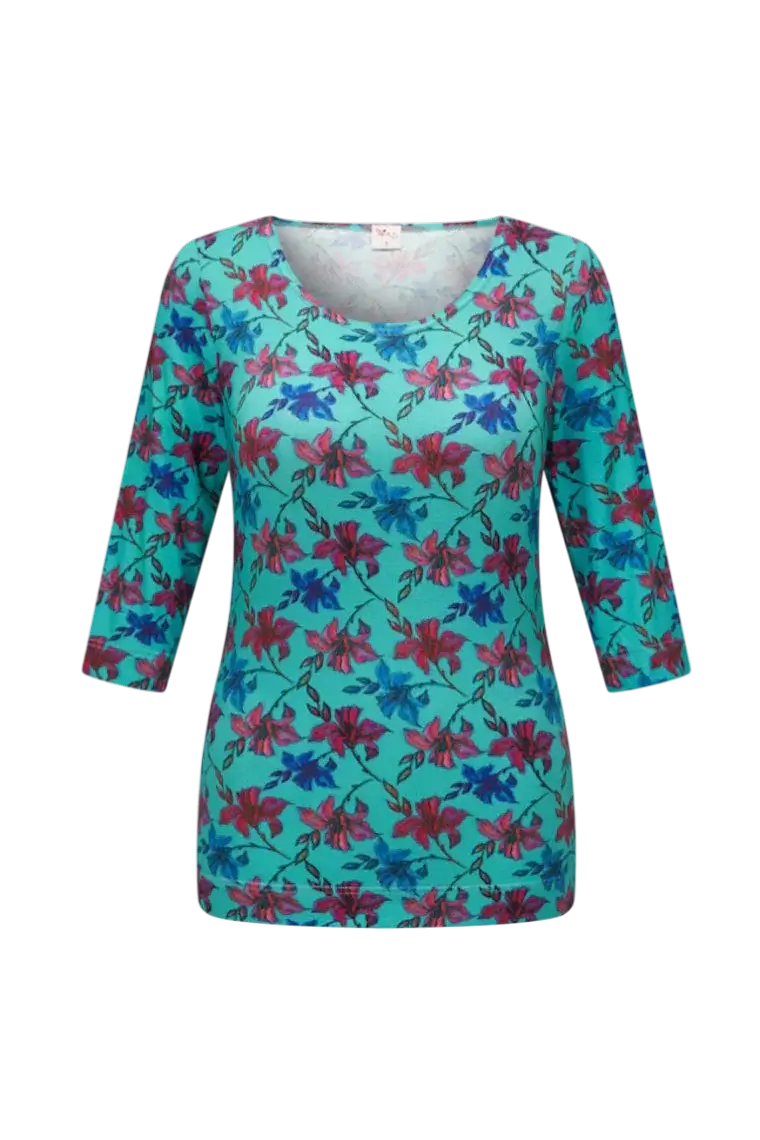 BASIC SHIRT 3/4 SLEEVE TOP TPFC1 TOSCA