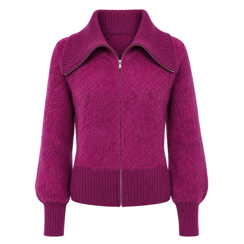 HEART CARDIGAN FERNANDO, FUCHSIA