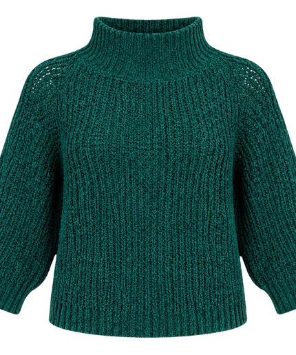 HEART SWEATER BERGAMO, JASPER GREEN