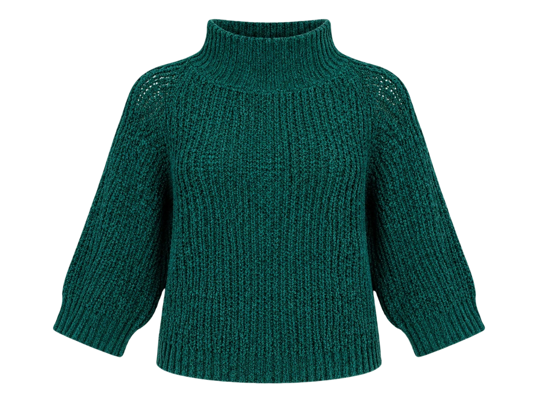 HEART SWEATER BERGAMO, JASPER GREEN