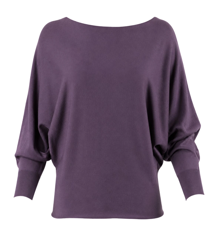 HEART GARDA SWEATERTOP, PLUM