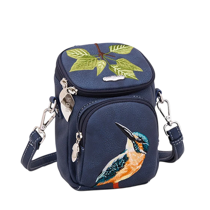 HI-DI-HI SCHOUDERTAS FOLLIAGE BLAUW